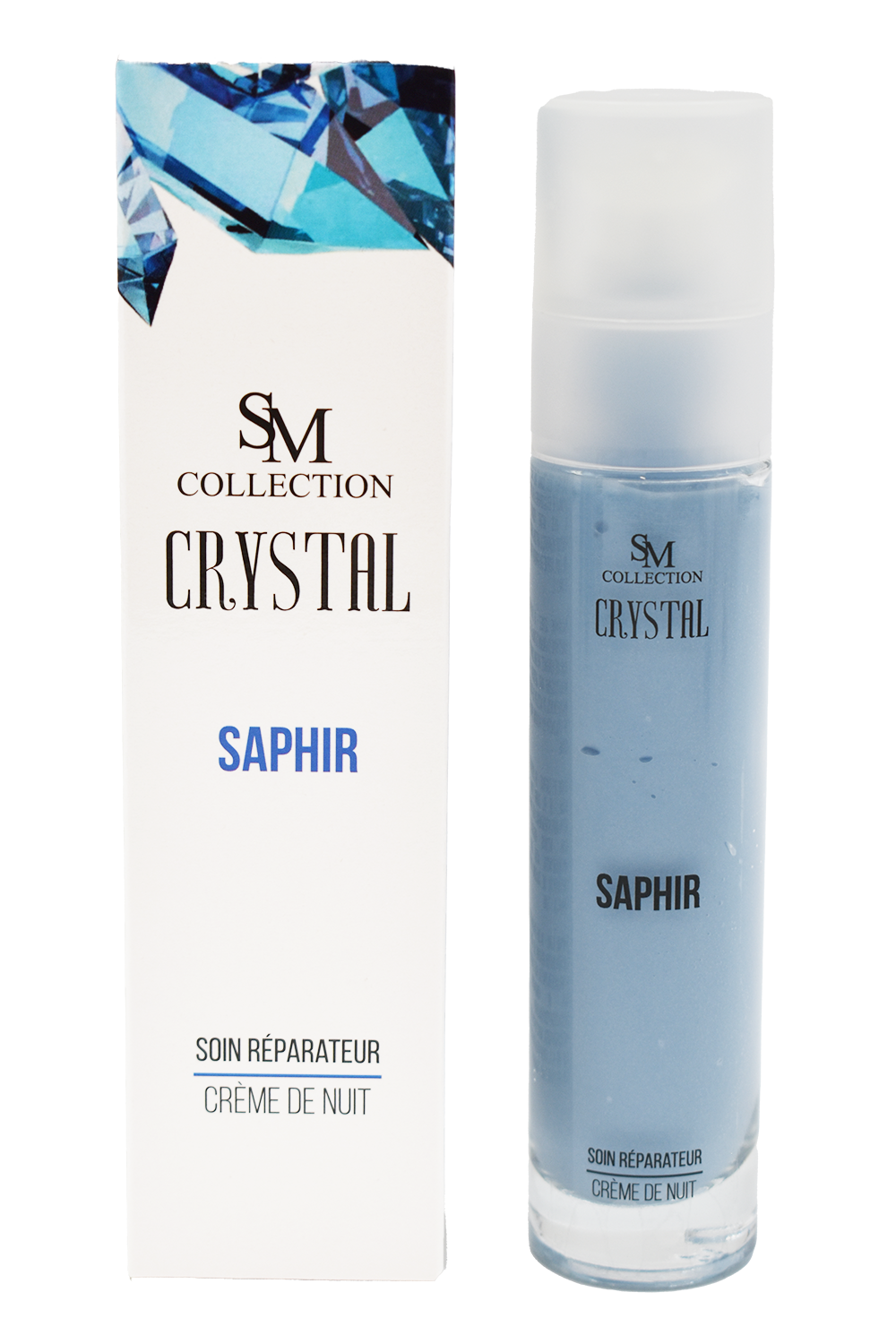 Crème de nuit à la poudre de saphir 50ml 100% naturelle