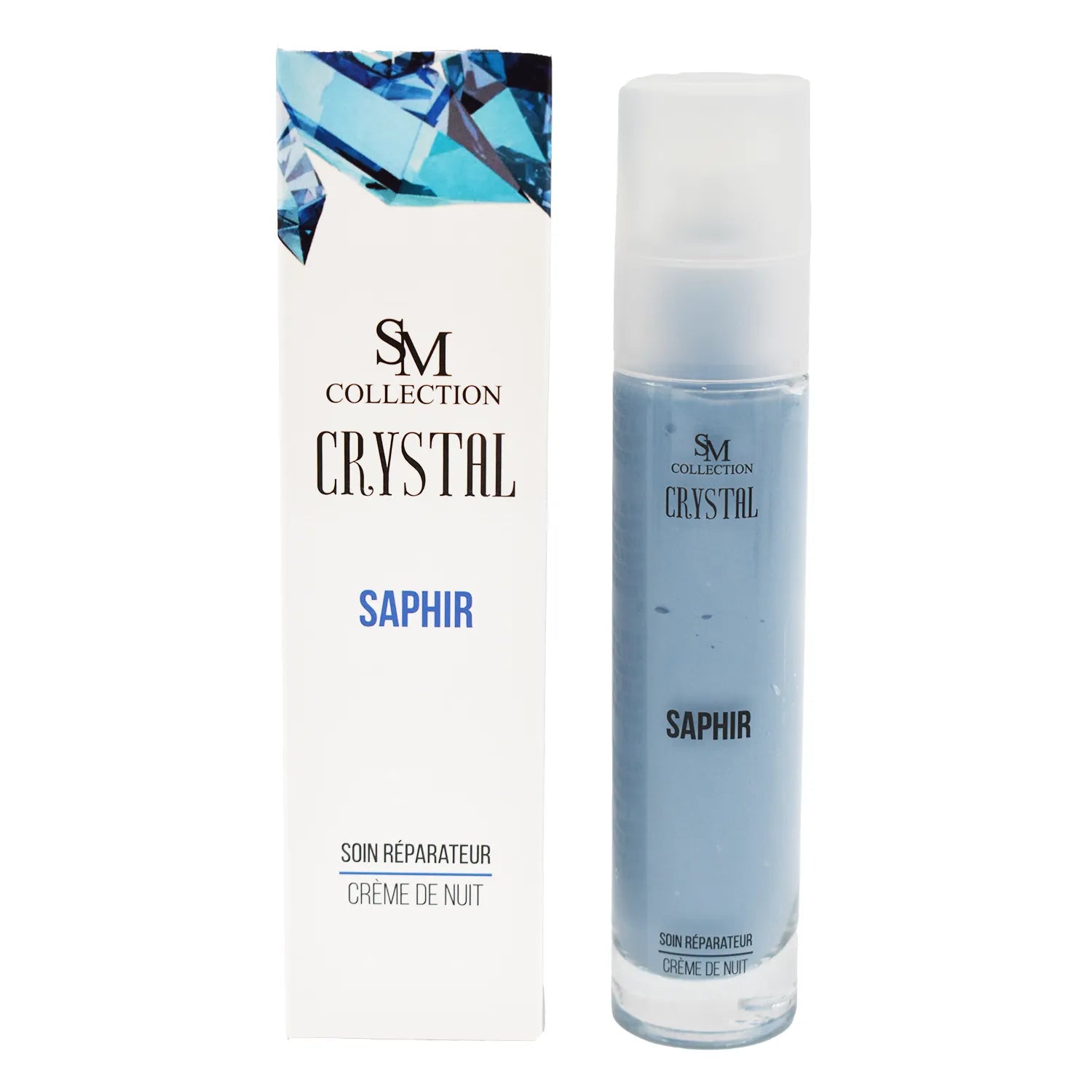 Crème nuit poudre saphir naturelle peaux mixtes grasses raffermissante tonifiante