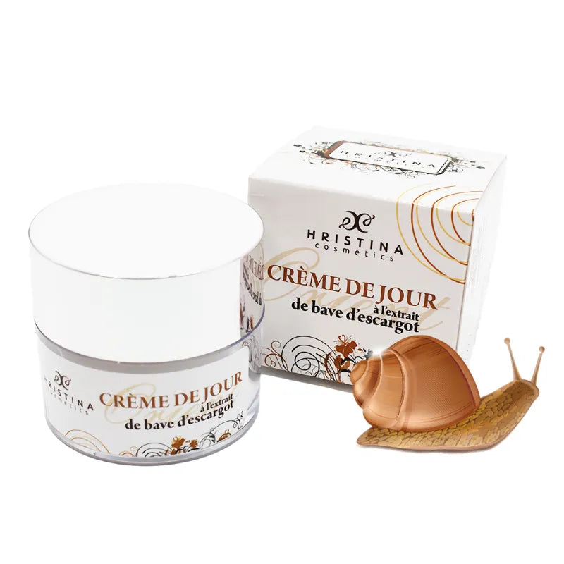 Crème de jour SPF30 bave d'escargot hydratante peau souple cicatrisante 50ml