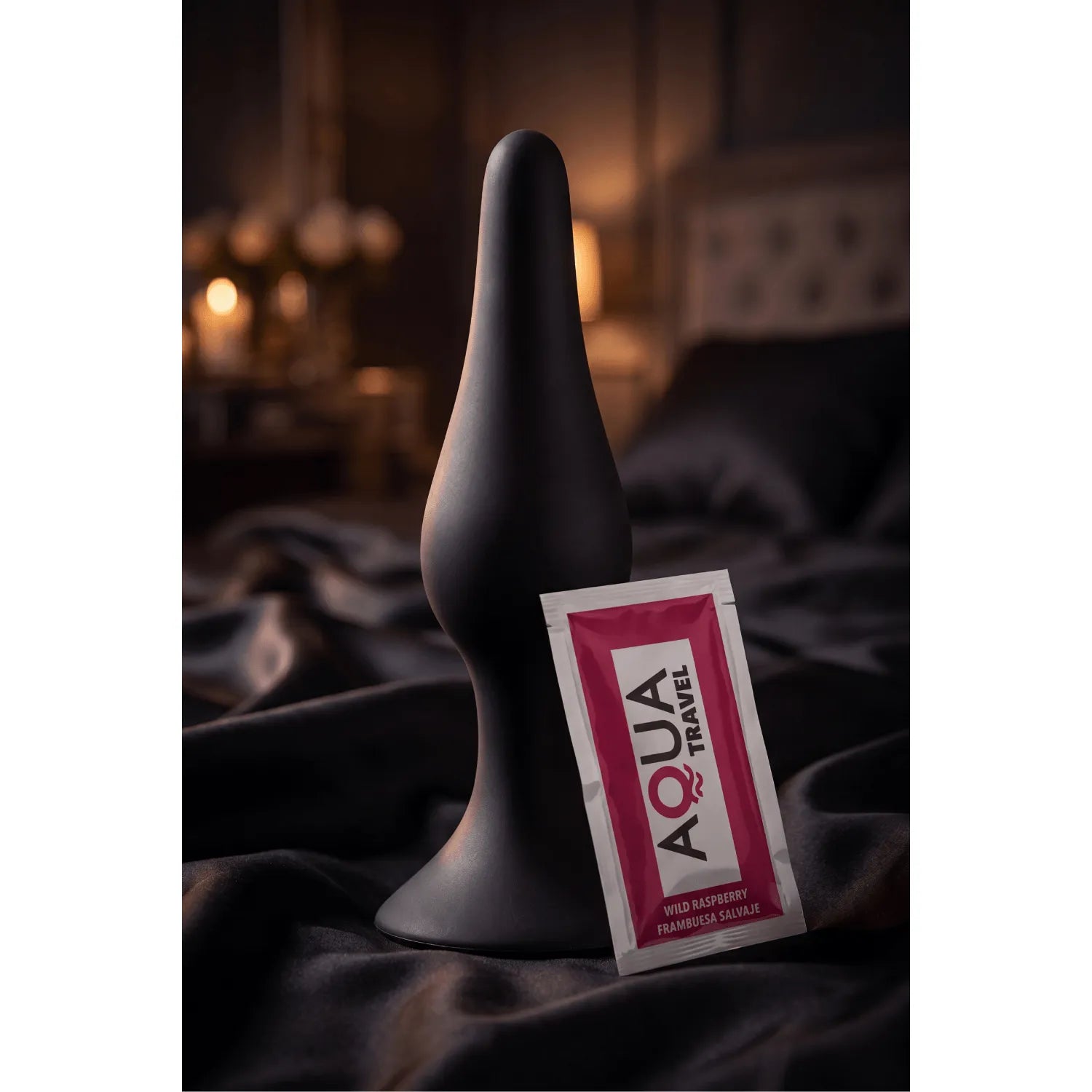 Plug Anal Silicone Noir Ventouse Puissante 15 cm Confort Sensations Accrues