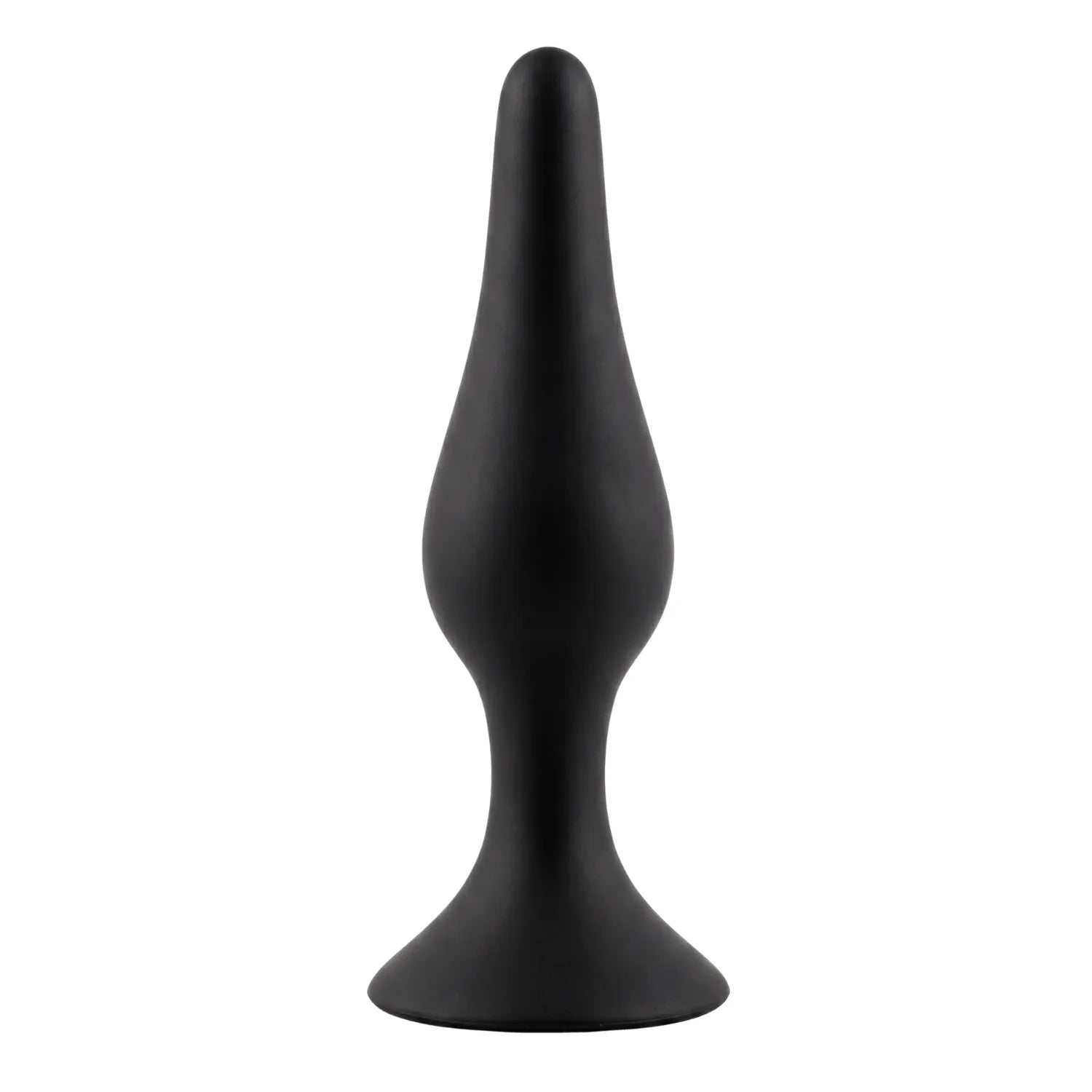 Plug Anal Silicone Noir Ventouse Puissante 15 cm Confort Sensations Accrues