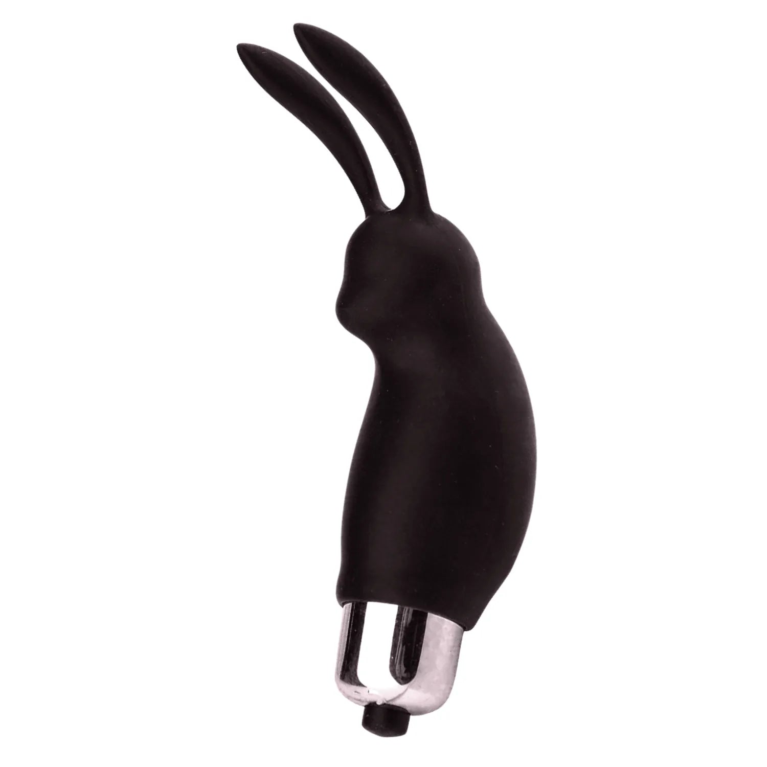 Mini Stimulateur Clitoridien Lapin Noir + 1 dosette lubrifiant — Pocket Pleasure