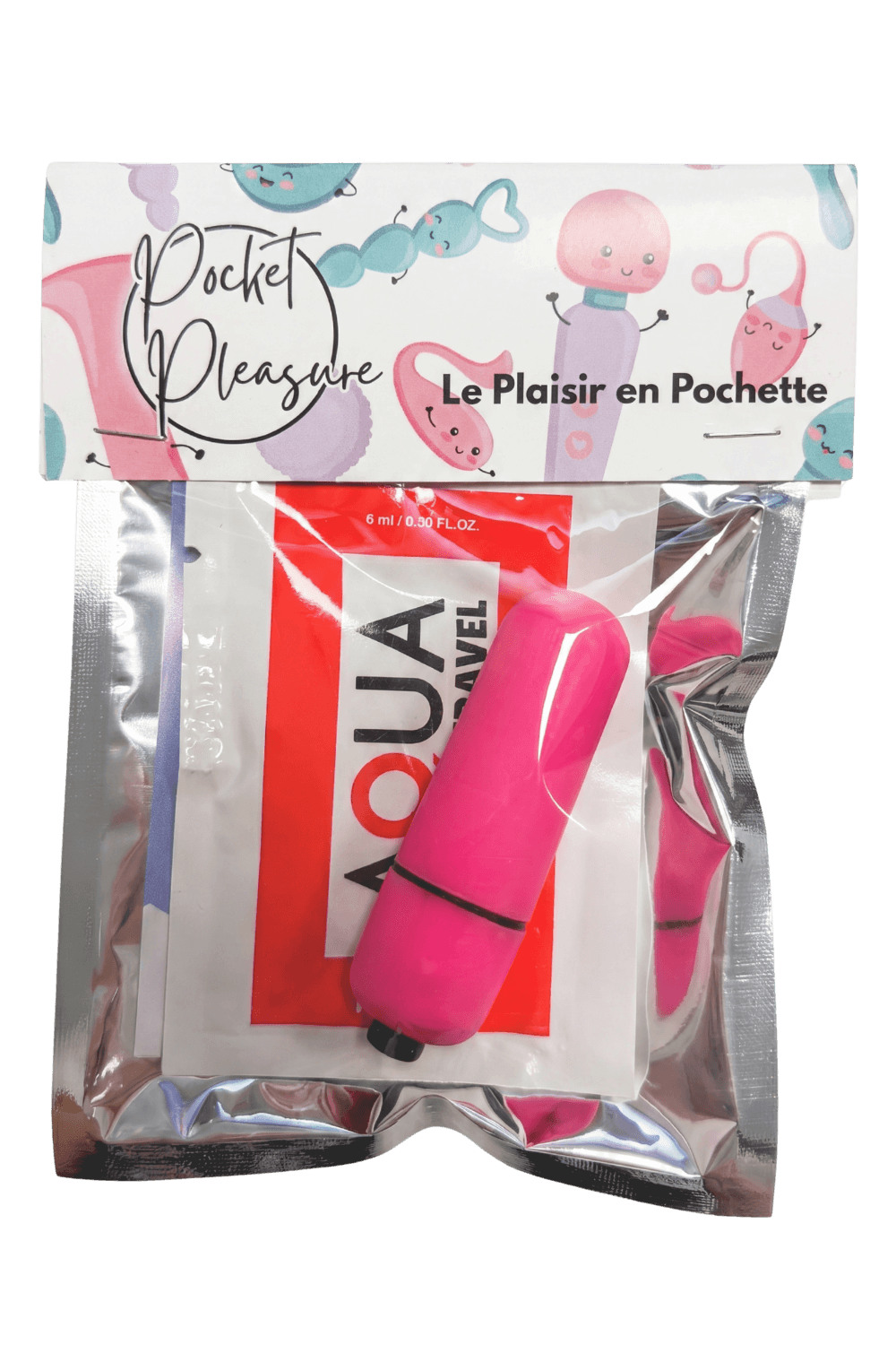 Mini Vibromasseur Bullet Rose + 1 dosette lubrifiant — Pocket Pleasure