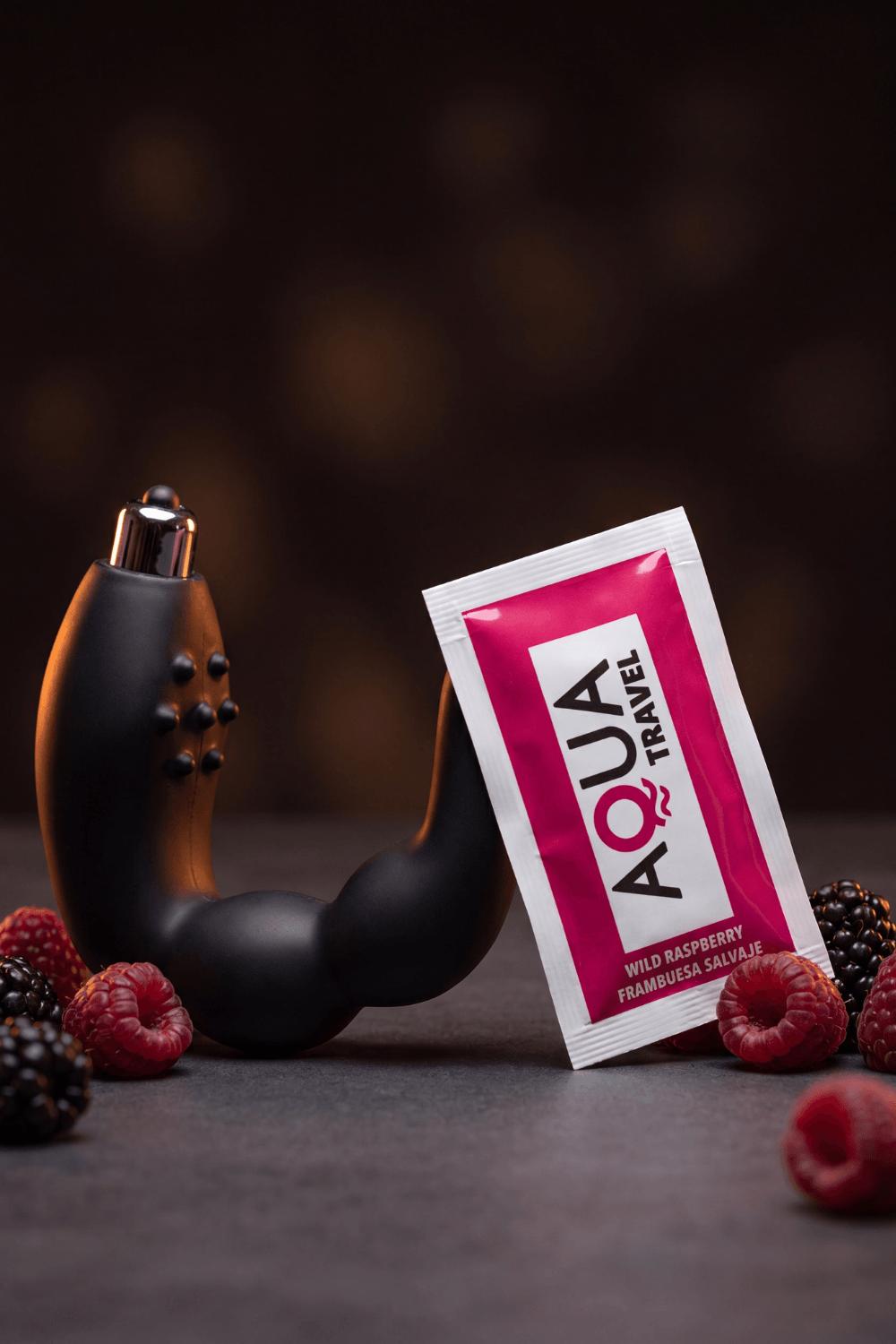 Stimulateur de Prostate Vibrant Noir + 1 dosette lubrifiant — Pocket Pleasure