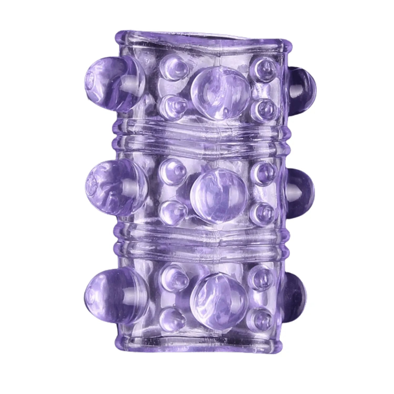 Gaine pénienne picots violet ultra-extensible stimulation intense Pocket Pleasure