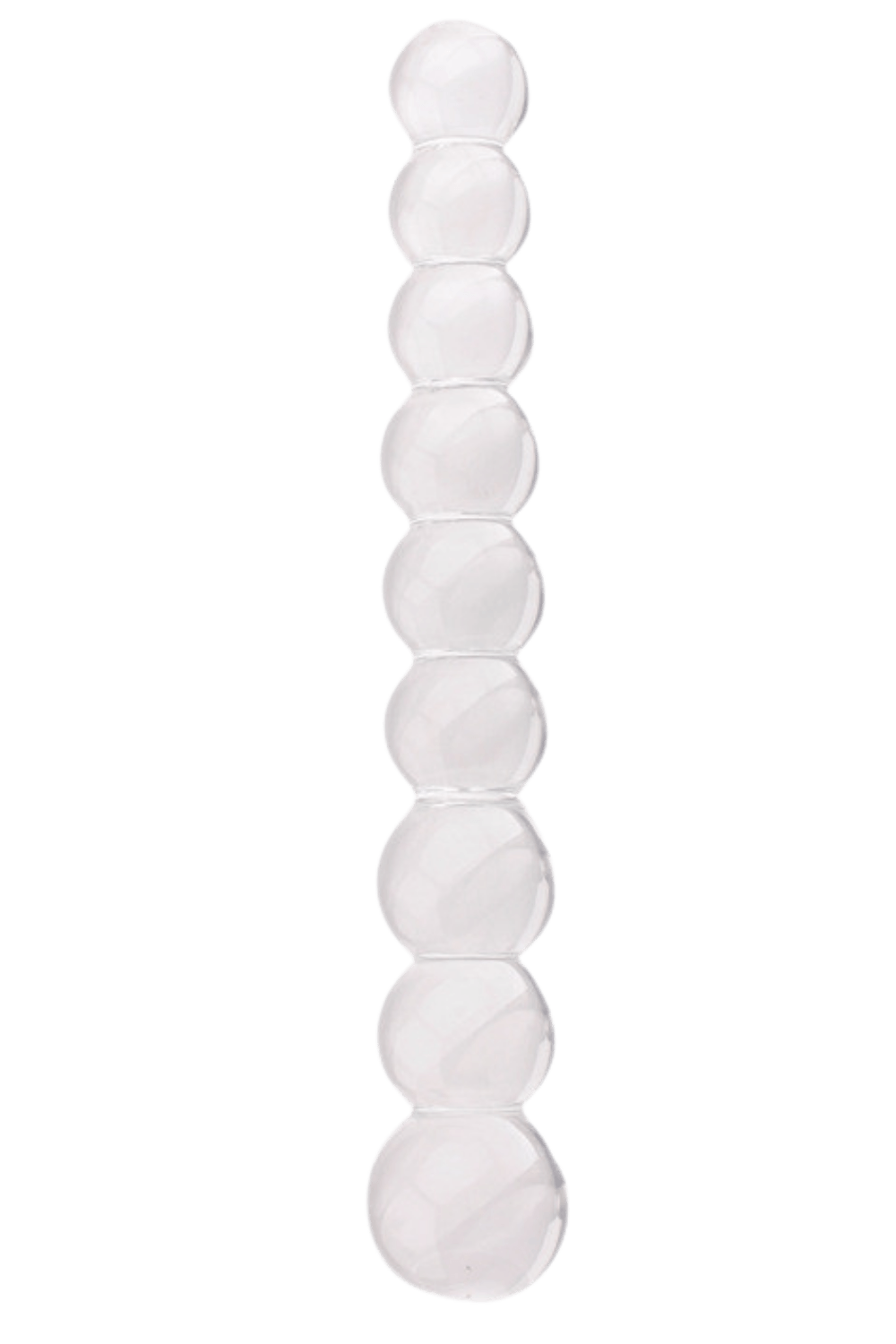 Chapelet Anal en Verre Transparent + 1 dosette de lubrifiant — Pocket Pleasure