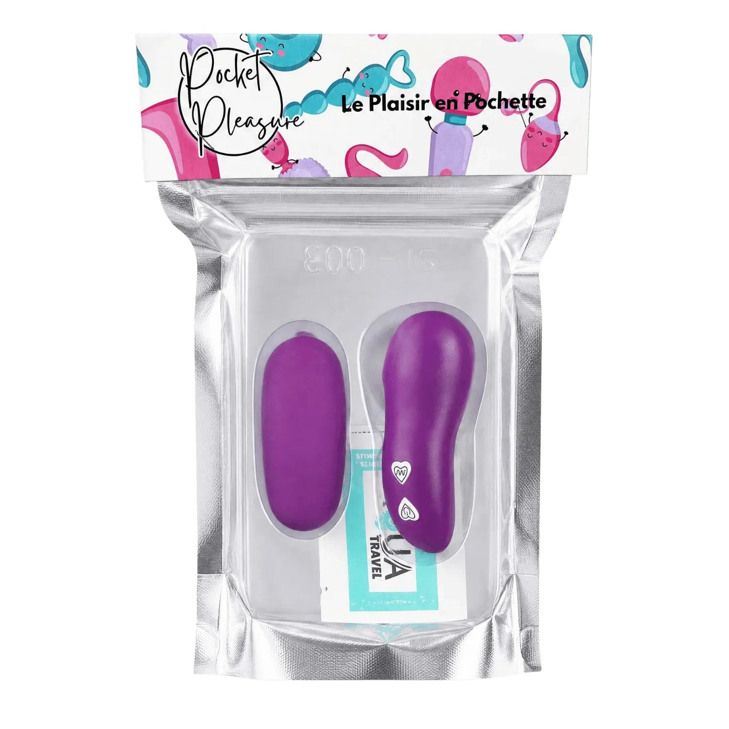 Œuf Vibrant Télécommandé 7 Vitesses Violet + 1 dosette de lubrifiant — Pocket Pleasure