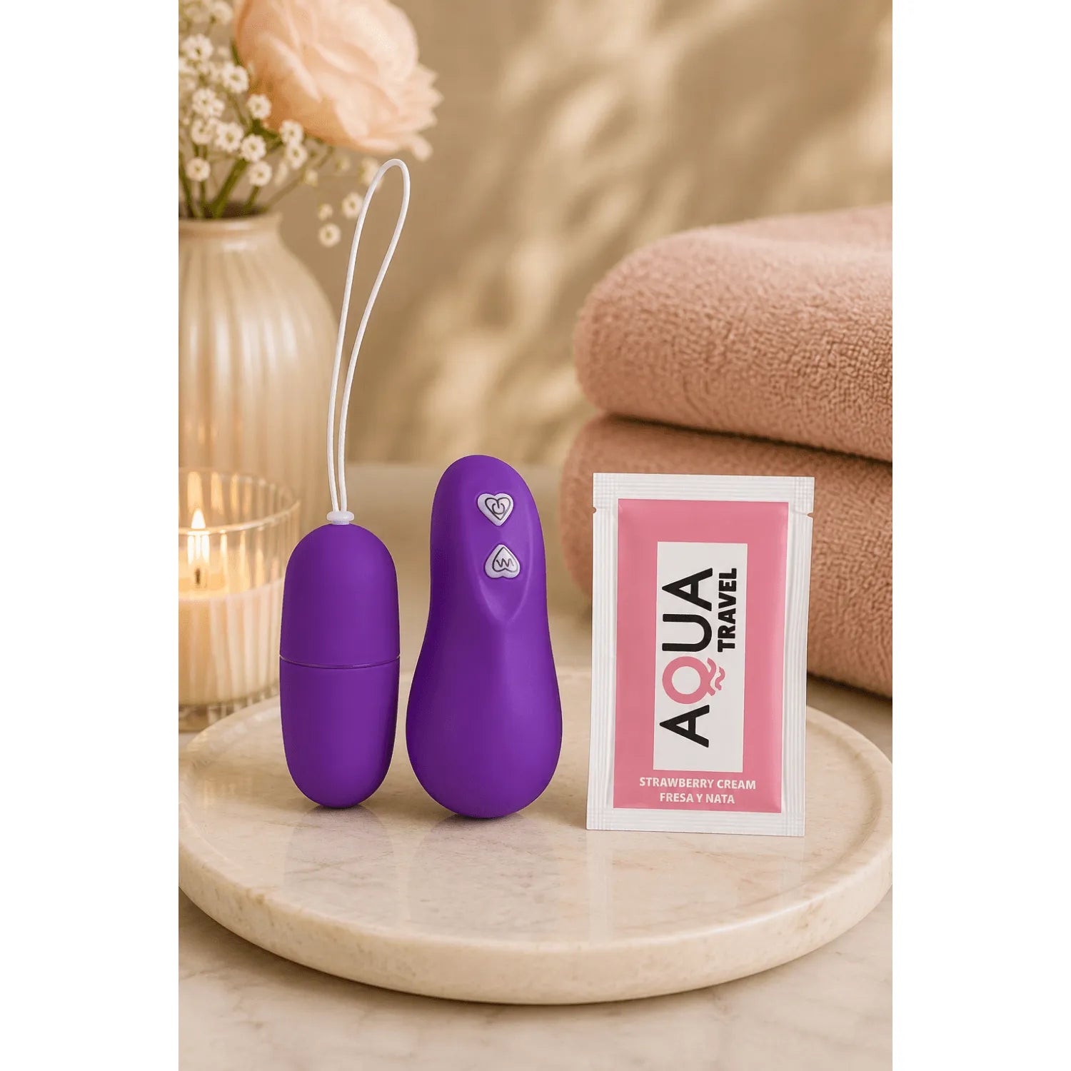 Œuf Vibrant Télécommandé Violet Mat 7 Modes Plaisir Discret Couples