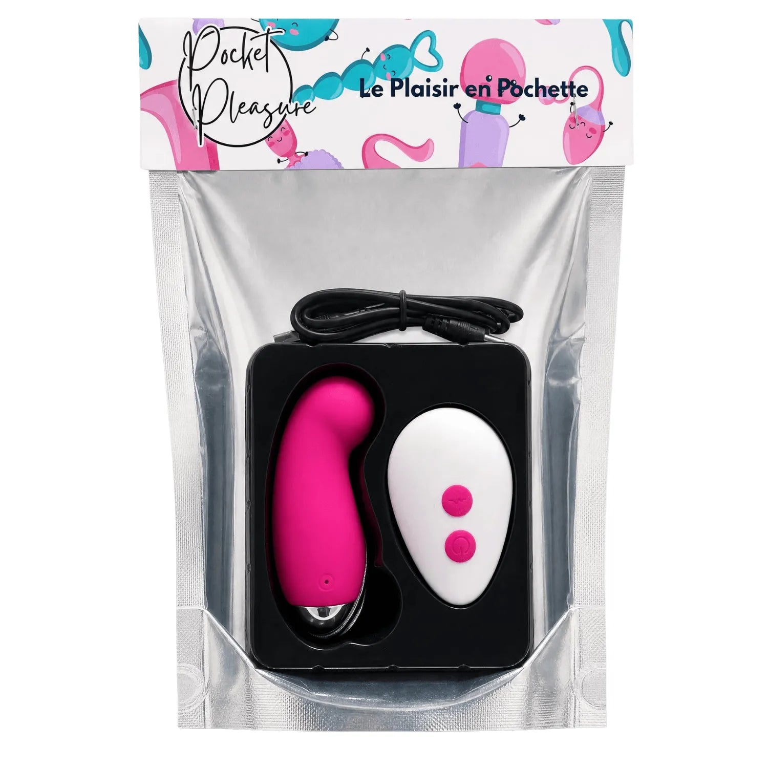 Œuf Vibrant Télécommandé 10 Modes Rose + 1 dosette de lubrifiant — Pocket Pleasure