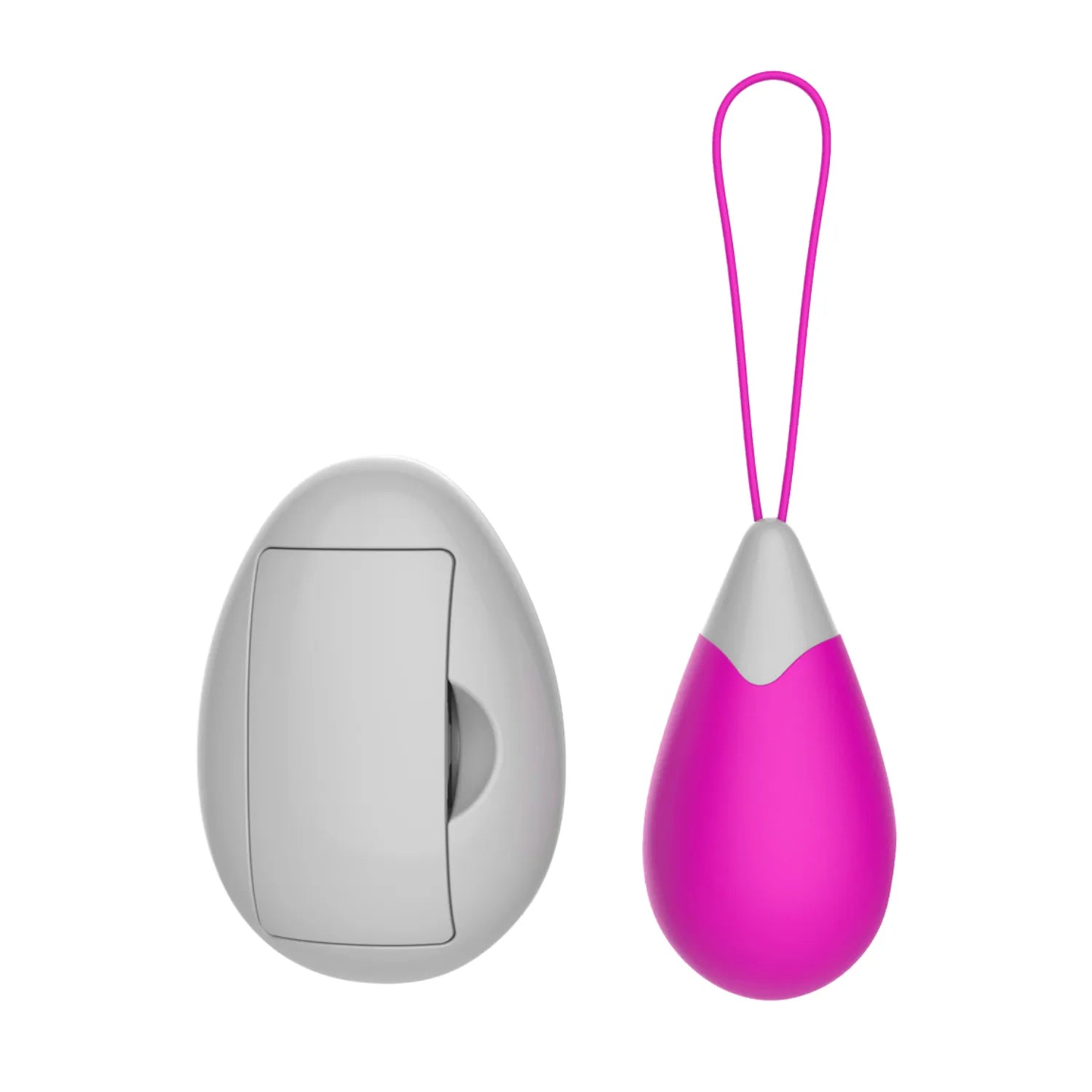 Œuf Vibrant Télécommandé Ergonomique Silicone Fuchsia 10 Modes Rechargeable USB