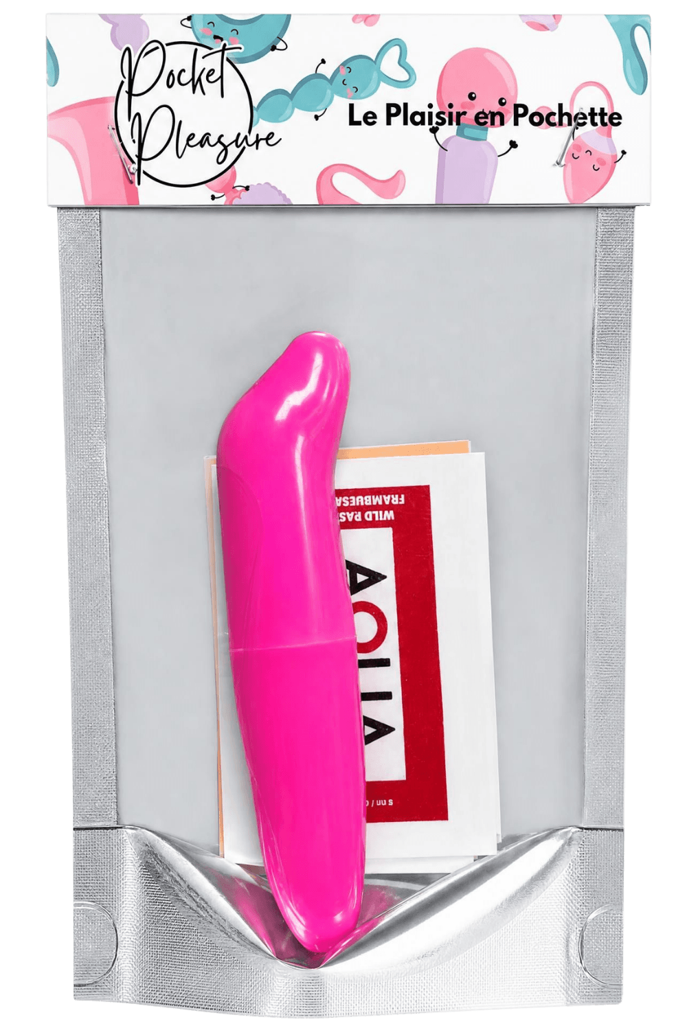 Vibromasseur Tête Incurvée Rose + 1 dosette de lubrifiant — Pocket Pleasure