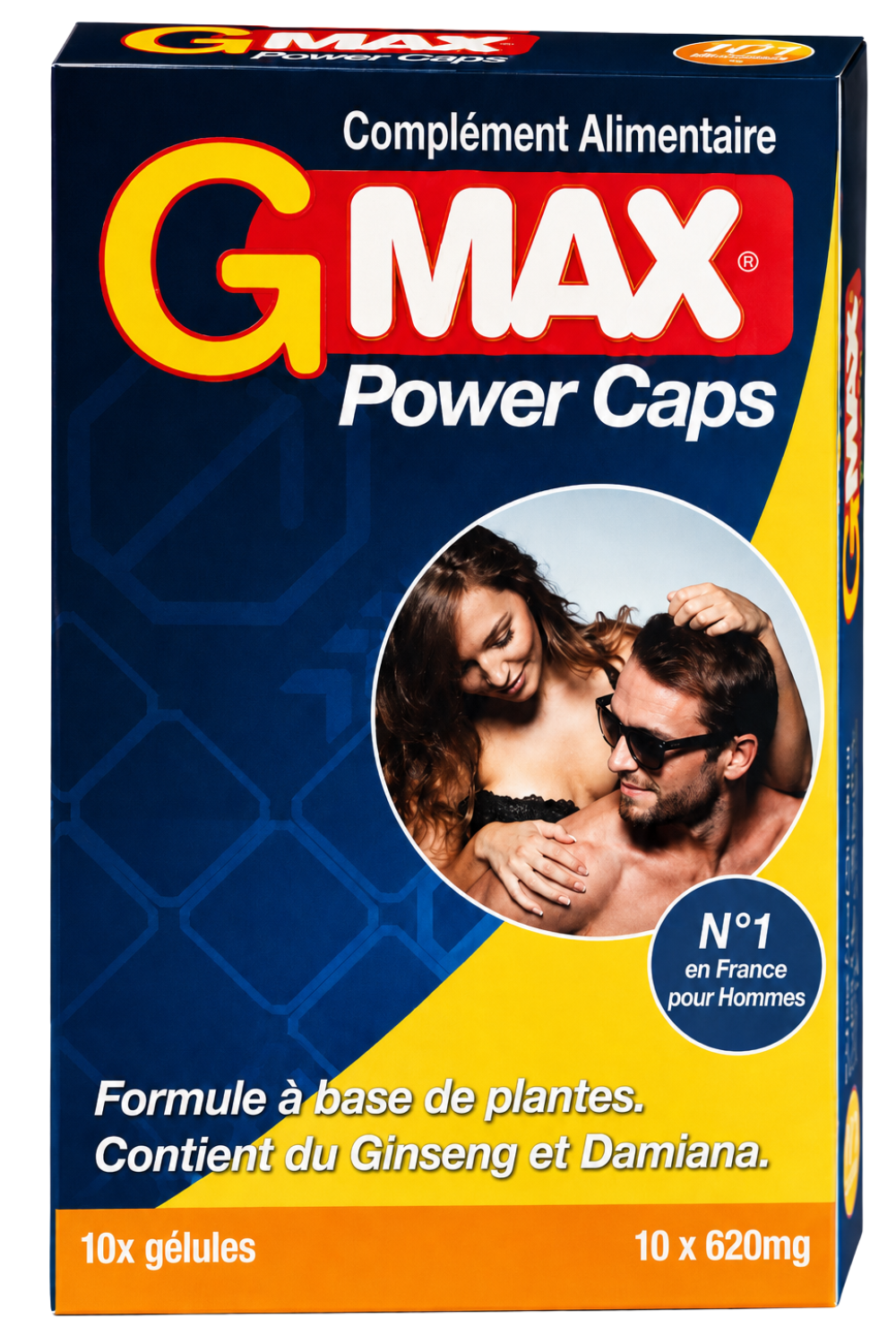 G-MAX Power Caps Boite de 10 gélules – Vitalité & Bien-Être Masculin Complément alimentaire