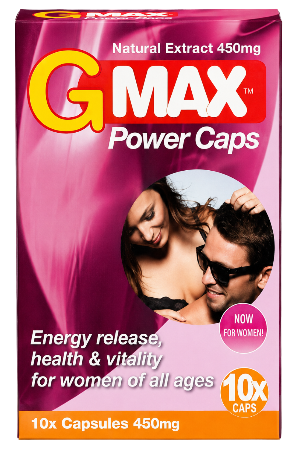 G-MAX Power Caps Boite de 10 gélules – Femme Libido & Vitalité Intime Complément alimentaire