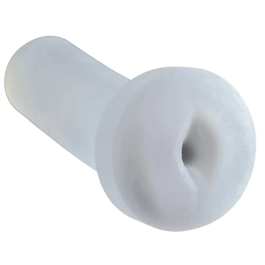 Accessoire pompe adulte blanc doux compressible, forme cylindrique, idéal pour voyage, confort et praticité.