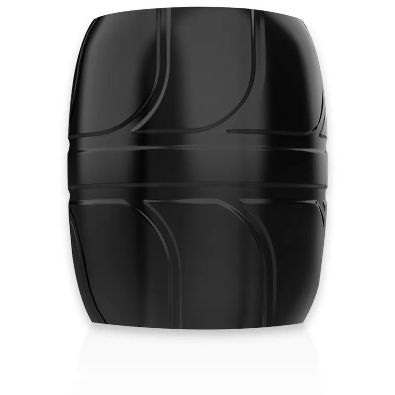 Anneau pénien noir hypoallergénique en TPE, forme ergonomique, pour performance prolongée et confort optimal.