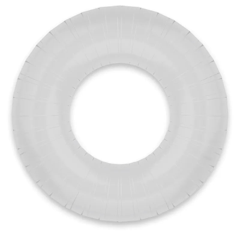 Anneau pénien hypoallergénique TPE transparent, circulaire, doux, conçu pour améliorer l'érection et prolonger le plaisir.