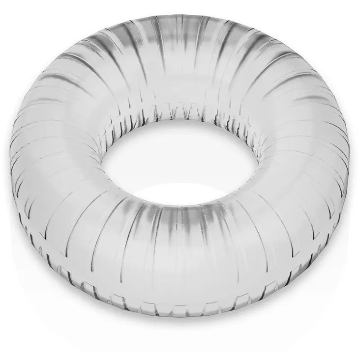 Anneau pénien transparent en TPE hypoallergénique, forme circulaire, texture lisse, pour érection prolongée.