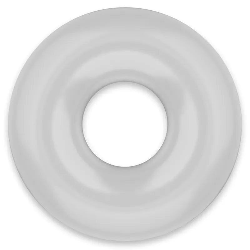 Anneau pénien hypoallergénique TPE gris, forme circulaire, pour confort et performance intime.