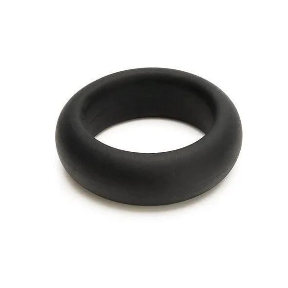 Anneau Pénien Silicone Extensible Luxe Noir
