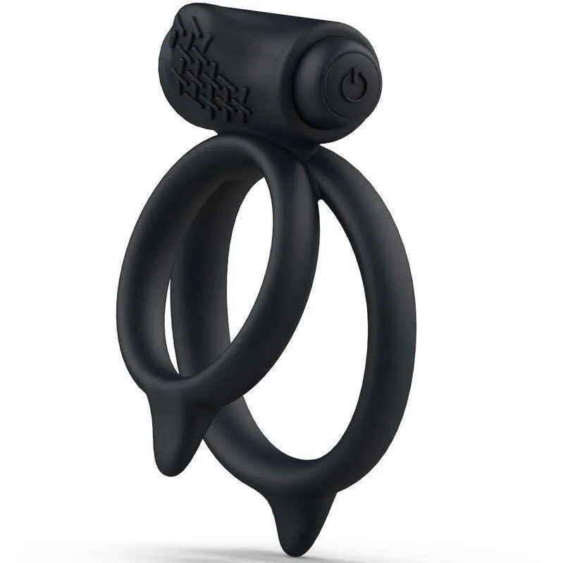 Anneau Pénien Silicone Noir Texturé
