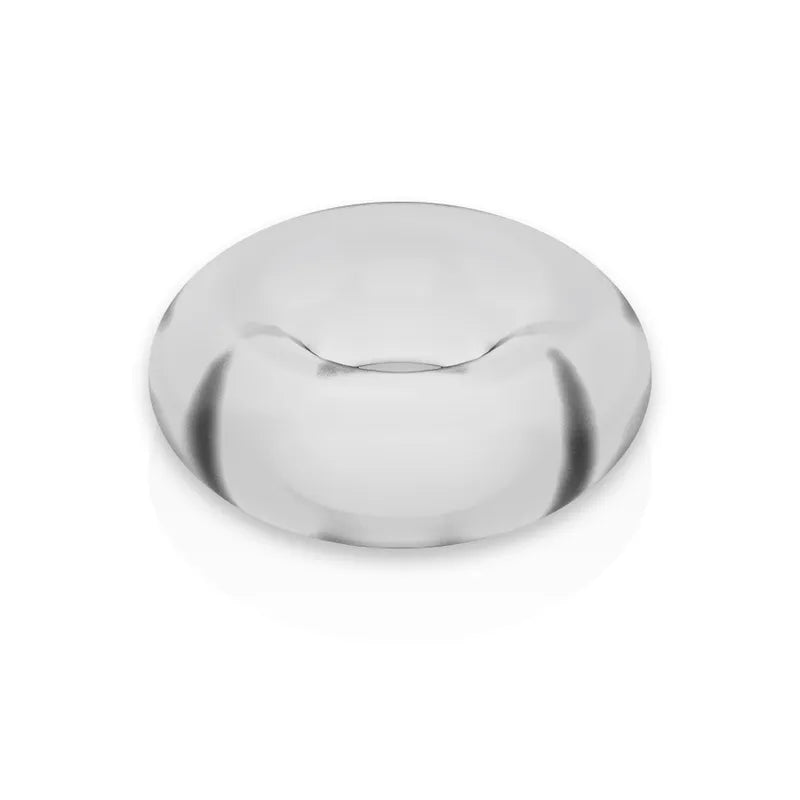 Anneau pénien transparent TPE hypoallergénique Powering, design ergonomique, améliore performance et confort intime.