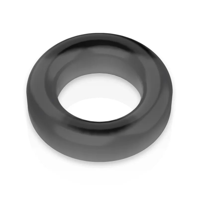Anneau pénien noir TPE hypoallergénique, forme circulaire, pour performance prolongée et confort optimal.