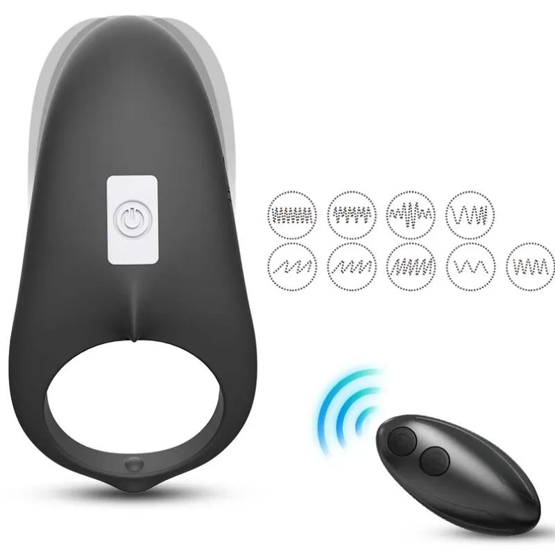 Anneau Vibrant Étanche Rechargeable Silicone Puissant