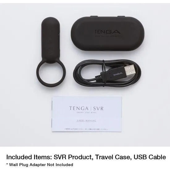 Anneau vibrant noir avec télécommande, étui de voyage et câble USB, conçu pour moments intimes, 5 vibrations, imperméable.