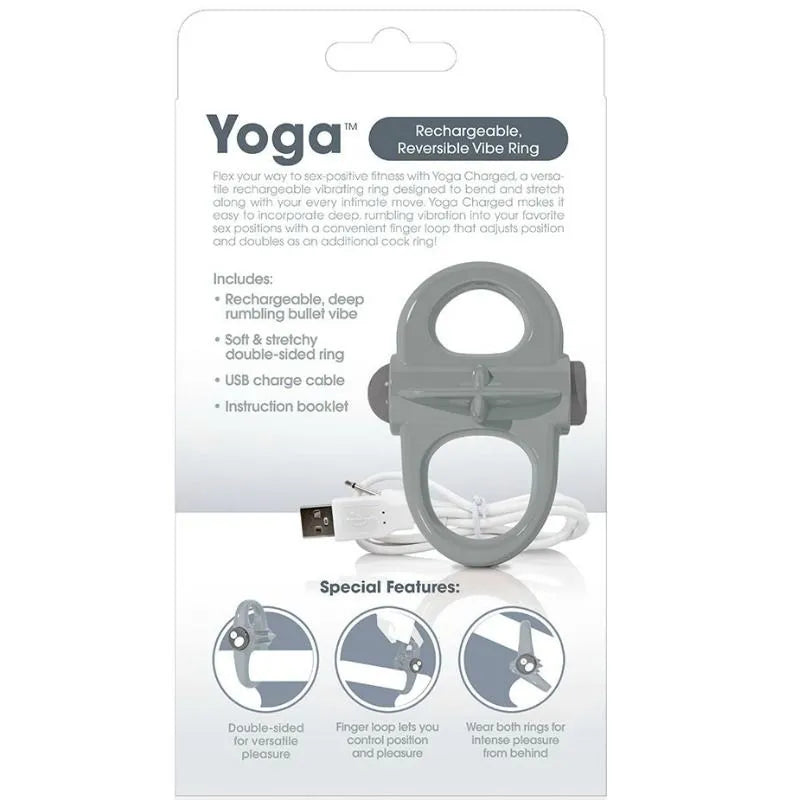 Anneau vibrant flexible gris pour débutants, forme ajustable, 10 vitesses, confort pénis et testicules, emballage inclus.