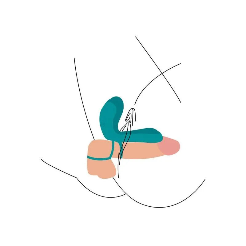 Anneau vibrant bleu pour couples Xocoon, design ergonomique, stimulation clitoridienne et pénienne, plaisir partagé.