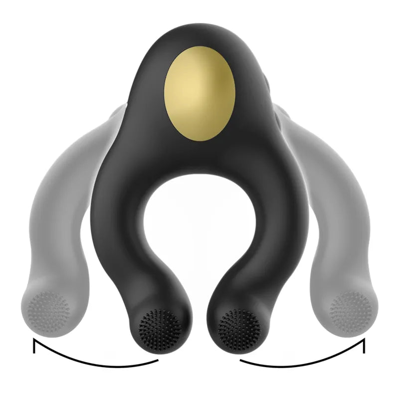 Anneau Vibrant Silicone Étanche Couples