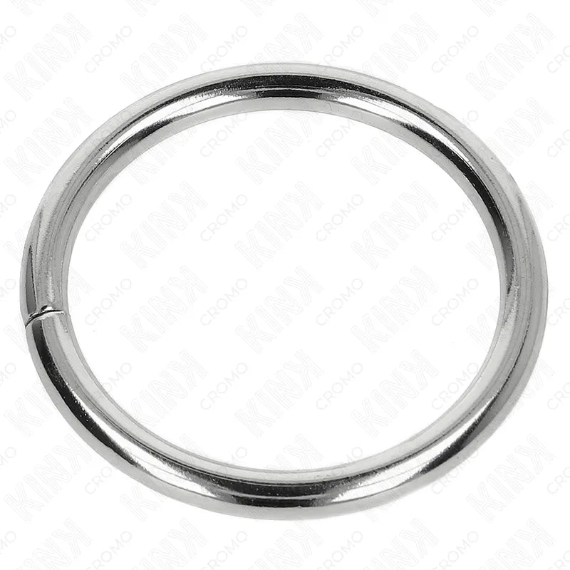 Anneau pénien métal BDSM, acier inoxydable, intensité réglable, design circulaire, finition lisse et brillante.