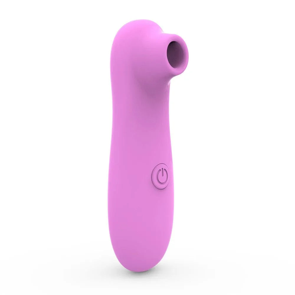 Vibromasseur succion rose compact, 10 modes, silicone body safe, design ergonomique, idéal pour stimulation clitoridienne.