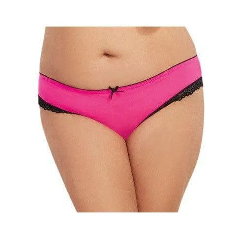 Shorty rose en résille et dentelle noire, élégant et confortable, idéal pour le week-end.