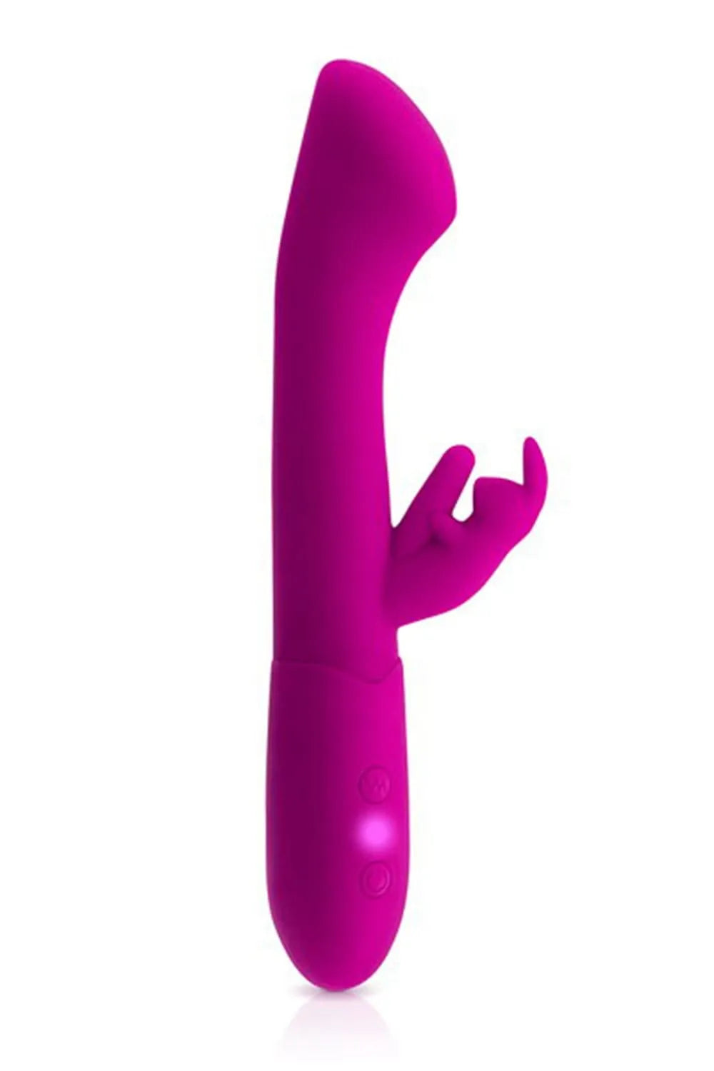 Vibromasseur rabbit rose, tête large, stimulateur clitoridien, 10 modes, silicone sans phtalate, rechargeable USB.