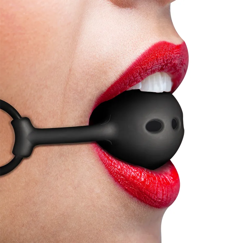Bâillon Balle Silicone Respirant Bdsm
