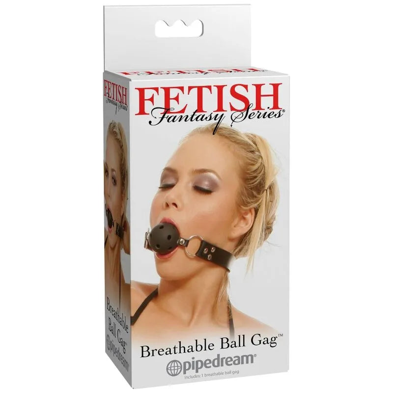 Bâillon Boule Respirant Bdsm En Cuir