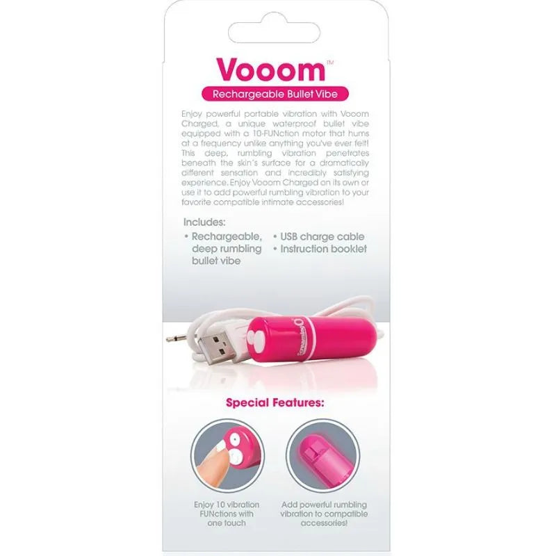 Balle vibrante rose rechargeable, submersible, avec câble USB, design élégant, dix modes de vibration pour détente aquatique.