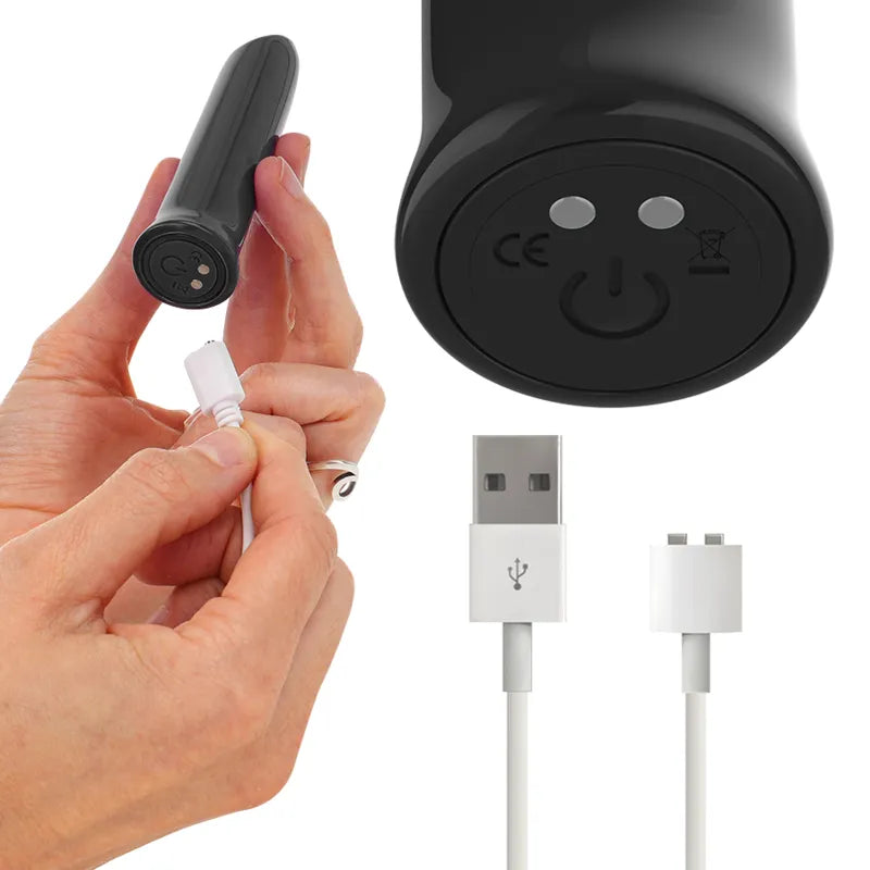 Balle vibrante violette en silicone étanche, compacte, avec câble USB, pour stimulation discrète et efficace.