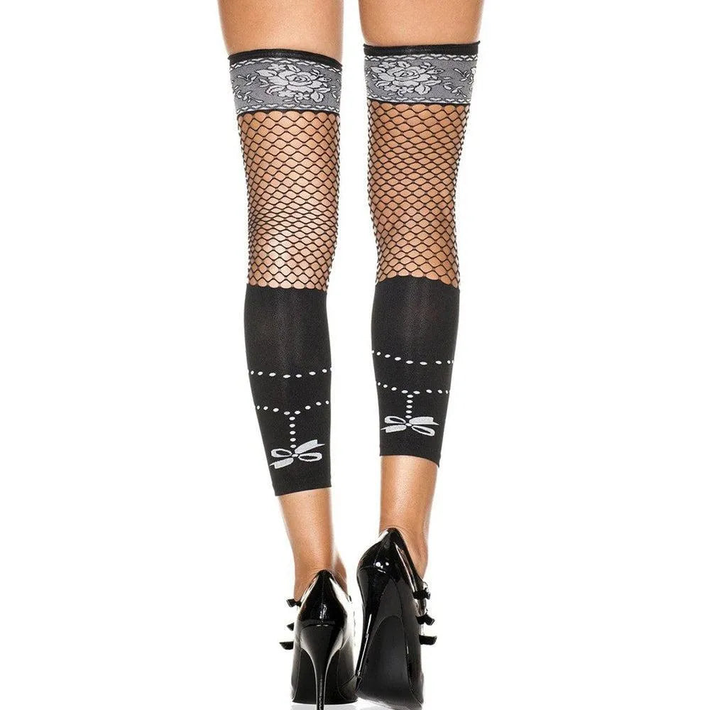 Bas Noirs Résille Opaques Sexy