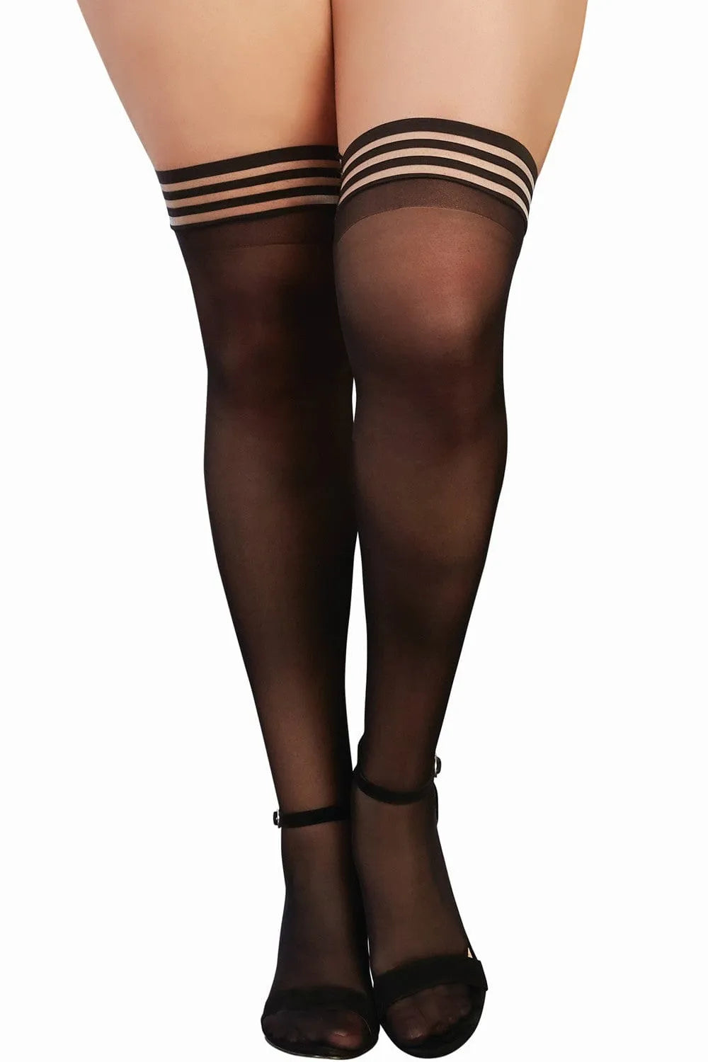 Bas Sexy Noirs Grande Taille Dreamgirl