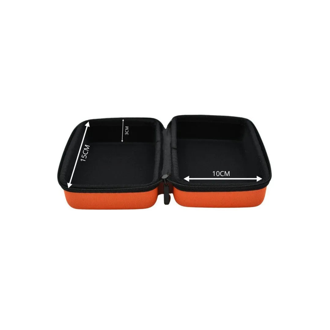 Boîte De Rangement Coquée Orange En Polyester 15 Cm