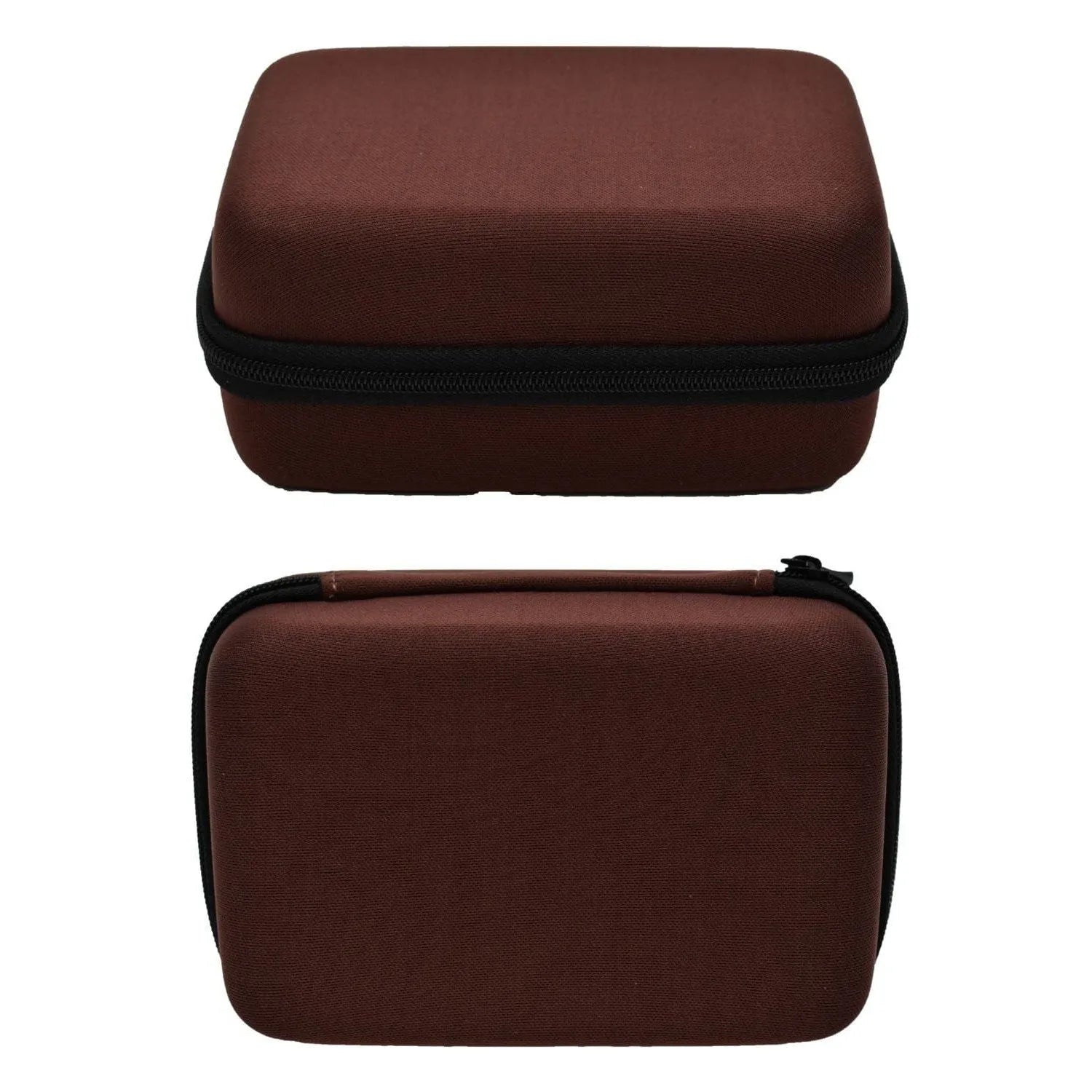 Boîte De Rangement Marron En Polyester Compacte