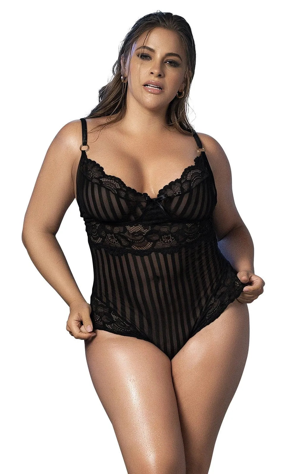Body Dentelle Noire Grande Taille Mapalé