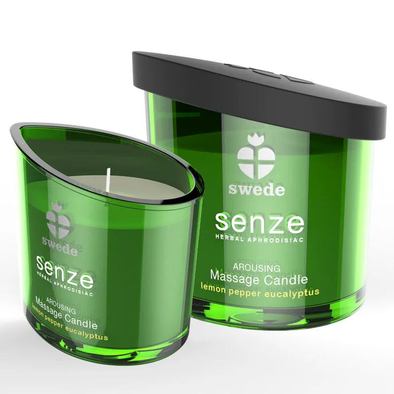 Bougie De Massage Excitante Citron Poivre Eucalyptus