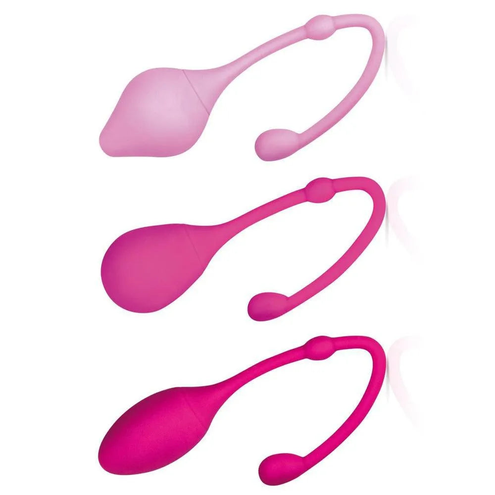 Boules de geisha sensation en rose clair, rose et fuchsia, formes variées, pour renforcement périnéal et plaisir.