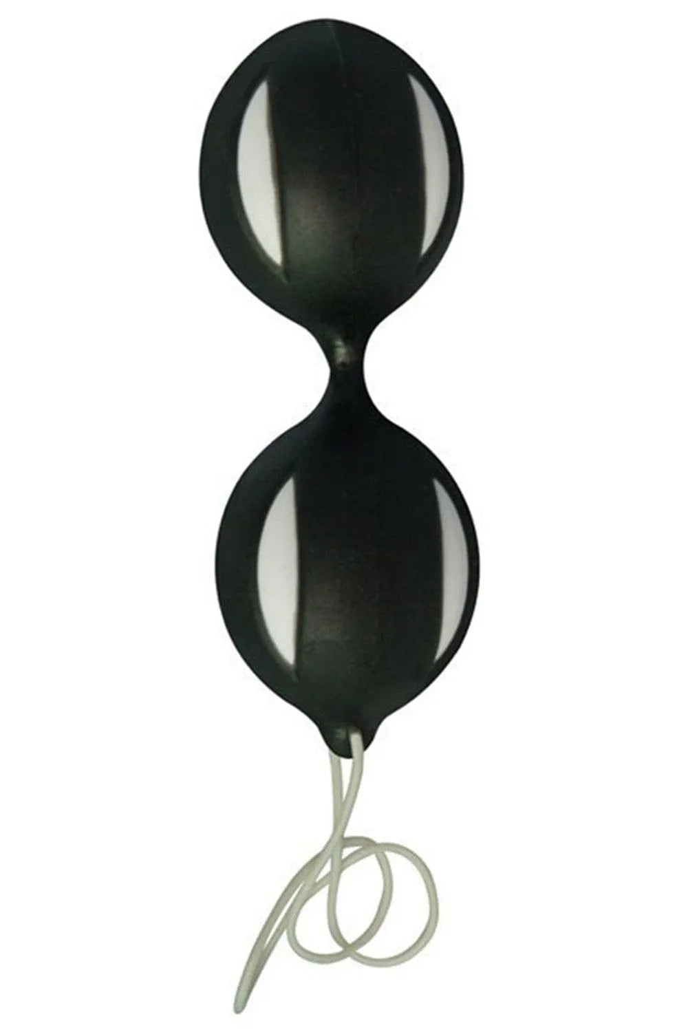 Boules de Geisha noires et blanches, forme ergonomique, stimulation et renforcement du périnée, sextoy chic pour femmes.