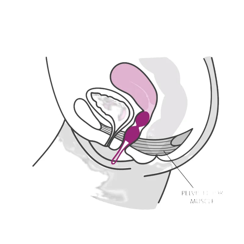 Boules de Geisha en silicone violettes pour experts, forme ergonomique, renforcent le plancher pelvien, technologie innova...