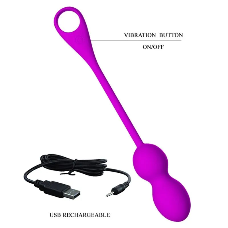 Boules De Kegel Vibrantes Violettes Avec Application