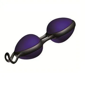 Boules vaginales violettes en Silikomed avec cordon, pour renforcement pelvien et santé intime féminine.